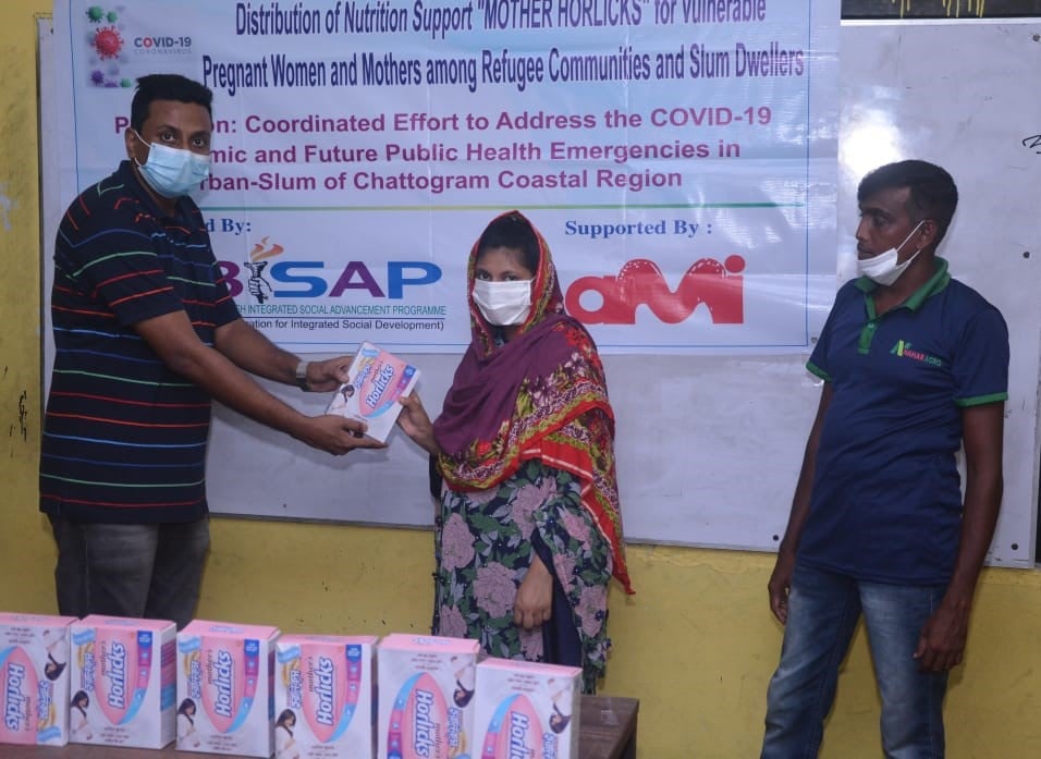 Distribution of “Mother Horlicks “ among Pregnant refugee women and urban destitute women during the COVID-19 epidemic.